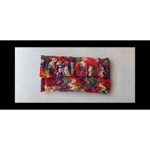 Vintage multicolor clutch wallet